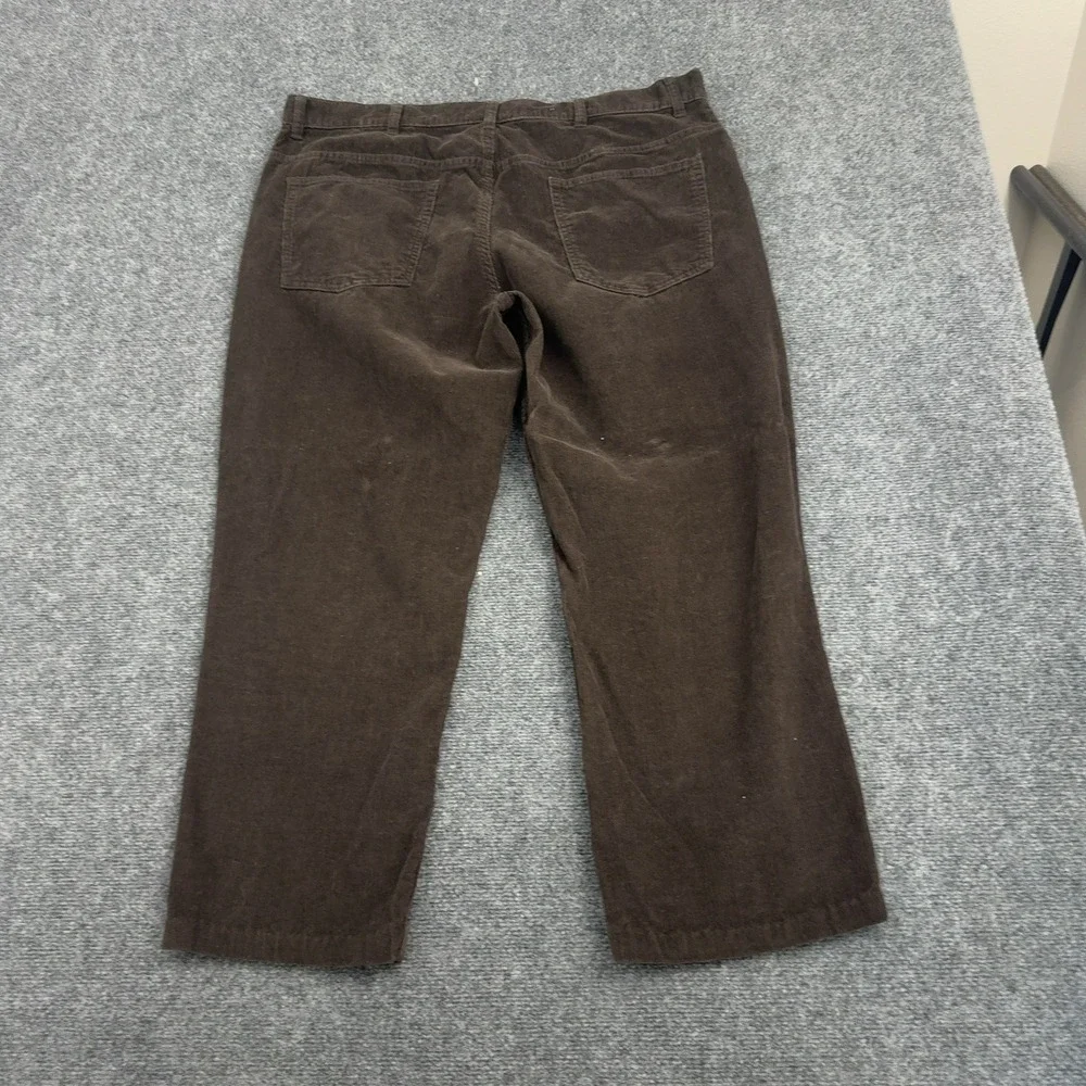 St Johns Bay Corduroy Pants Mens 40x30 Brown Cotton Straight Casual Classic